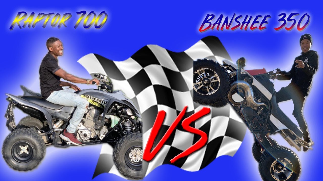 RAPTOR 700 VS BANSHEE 350 - I CAN'T BELIEVE THIS HAPPENED!!!