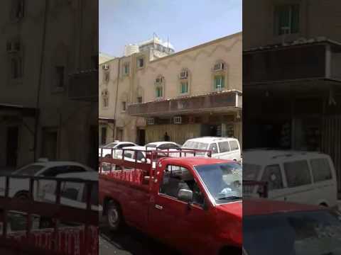 حريق في بناية منطقة الحساوي