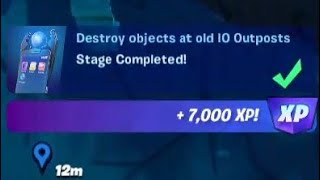 Destroy objects at old IO Outposts (Easy Method) | Fortnite Quest