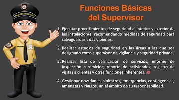 Procedimientos de supervisor