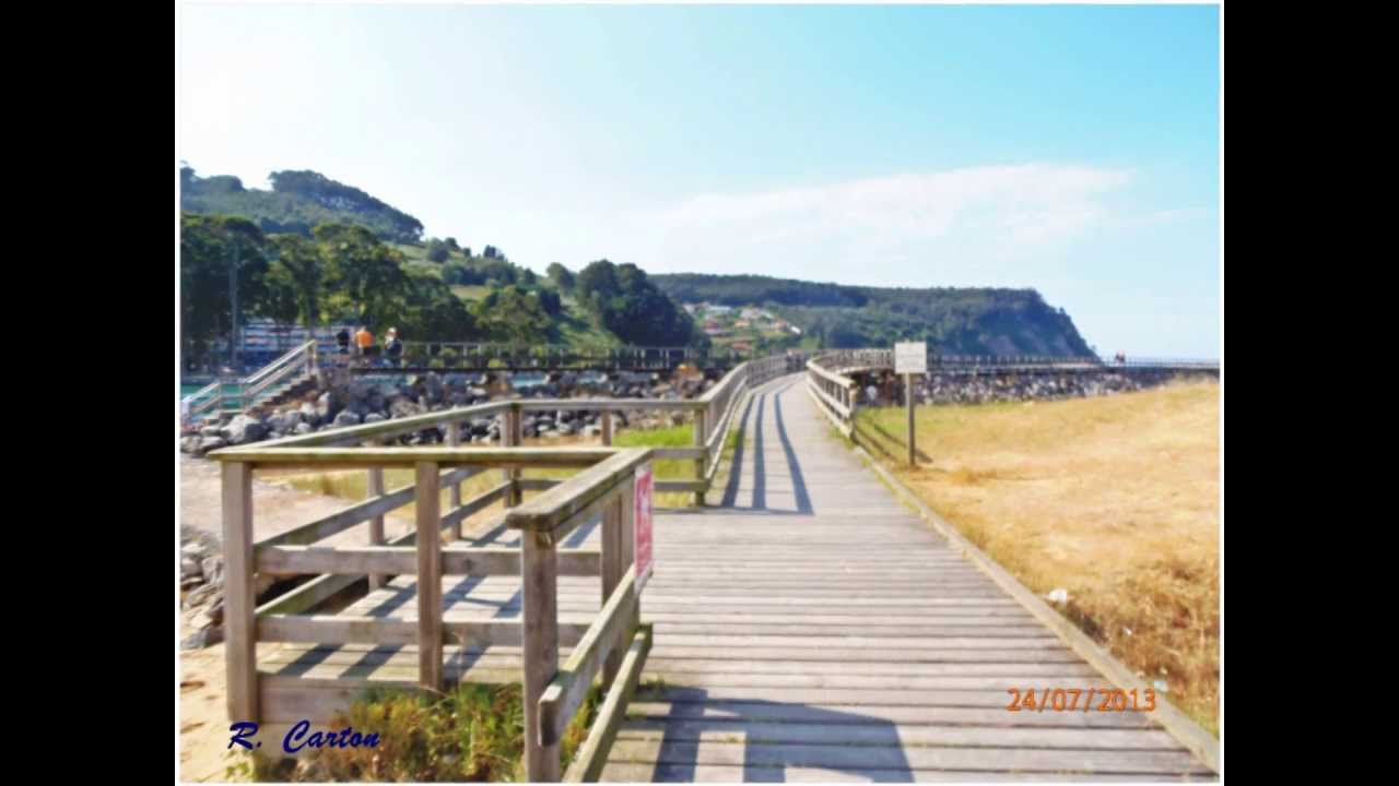 Playa de Rodiles Asturias, a 10' de Camping La Rasa