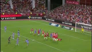 David Alaba  Free kick Gool 1-2 | Almeria vs Real Madrid