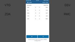 GNSS App NEMA Settings screenshot 2