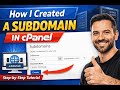 Subdomain Create in cPanel (Easy Way) | সহজভাবে cPanel এ সাবডোমেইন তৈরি #linkloomseo #wordpress