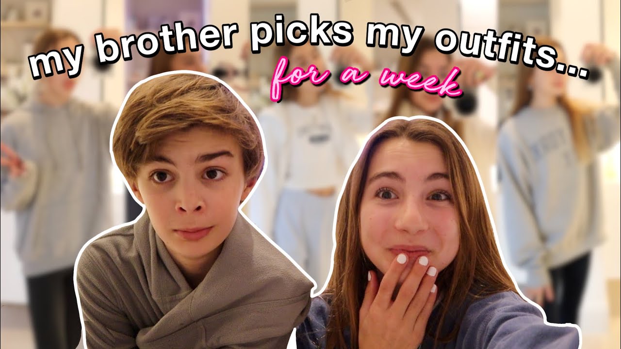 i let my brother pick my outfits for a week *in-person school*