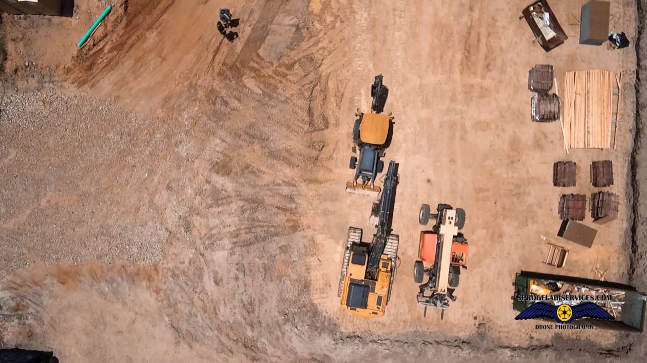 Construction Site Drone Video YouTube