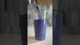 Taro Milk Tea 🧋 With Crystal Boba Easy Make ASMR #taromilktea
