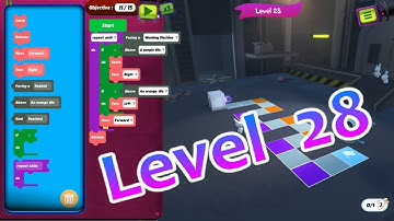 Rabbids Coding - Level 28  Tutorial | Walk-through  疯狂兔子学编程 第28关 教程|秘籍|攻略 | Guide
