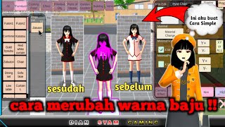 Tutorial Cara merubah warna baju di sakura school simulator|| Dsgdiansyamgaming#Part1