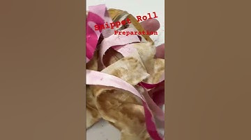 Snippet Roll Preparation #shorts  #tutorialpreset #snippet #sewing #scrap #mixedmediatechniques