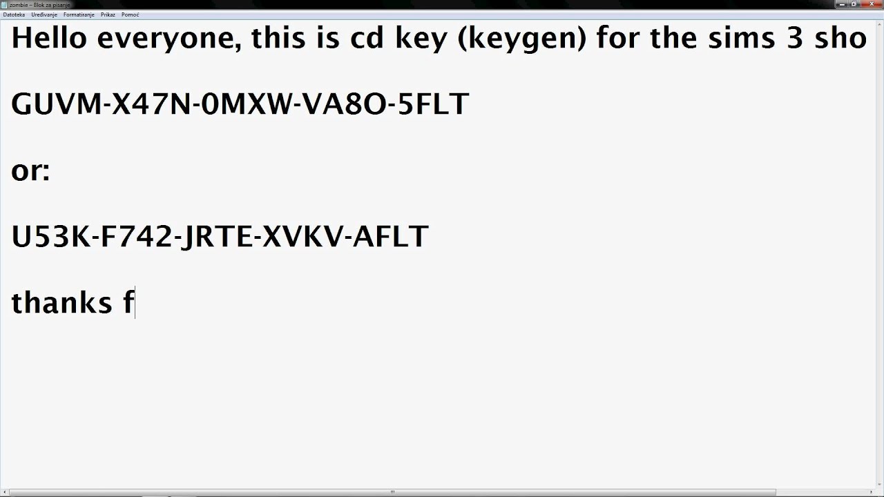 unused sims 4 serial key