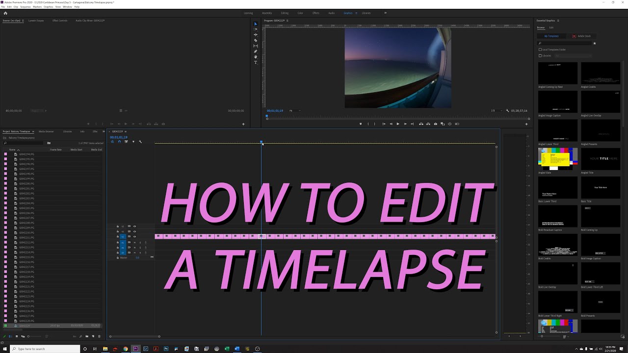 How To Timelapse Turning All Those Photos Into A Video YouTube