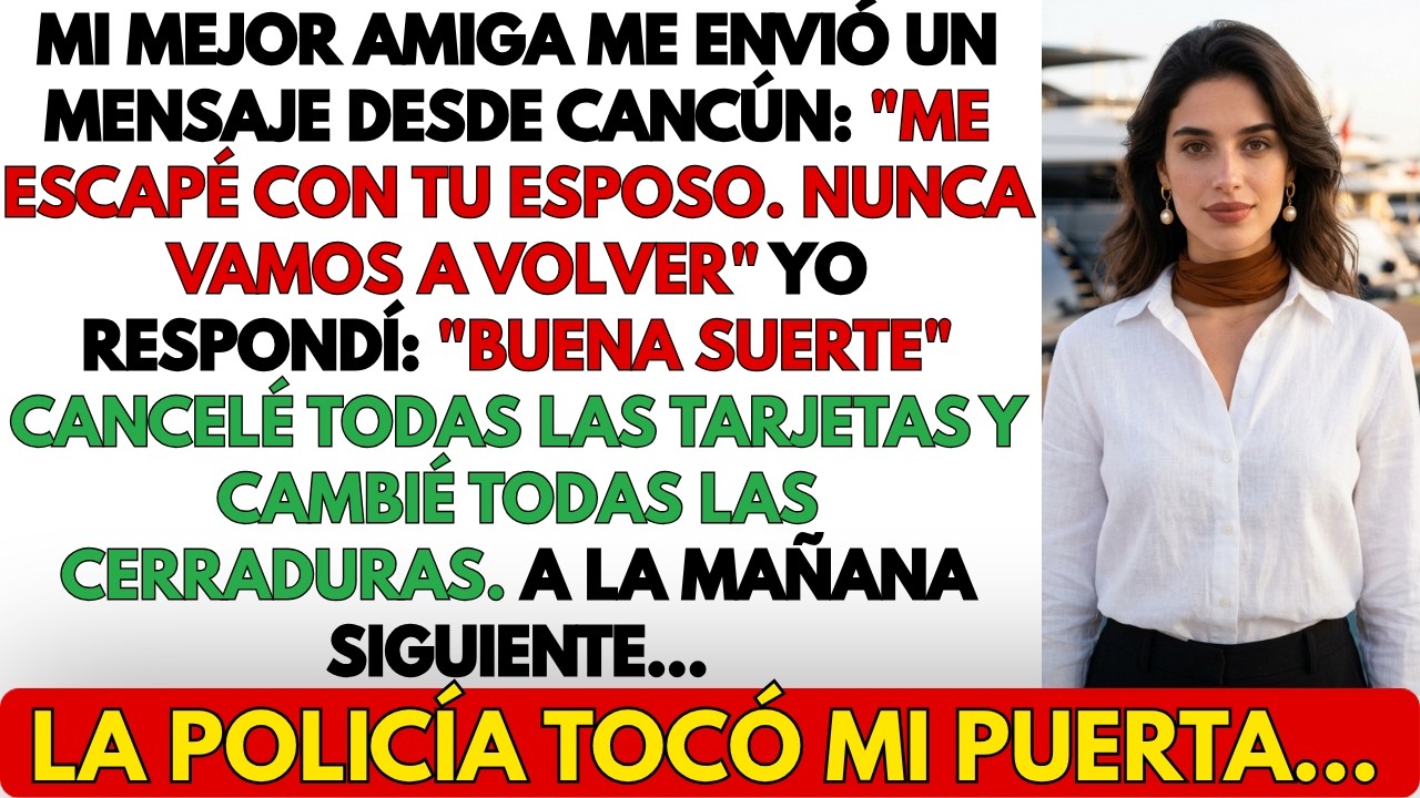 Mi mejor amiga me envió un mensaje: «Me escapé con tu marido». Respondí: «Buena suerte…» — sin imaginar que mi respuesta sería el comienzo de su peor pesadilla.