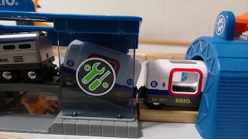 BRIO World, Smart Tech Engine, Action Tunnels,  Train Video Wooden Track Changes Toys For children