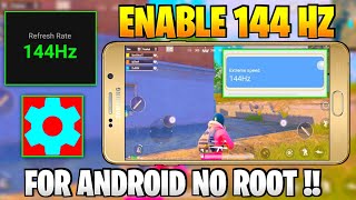 Enable 144Hz Refresh Rate With SetEdit Codes | Unleash Max Performance ! No Root