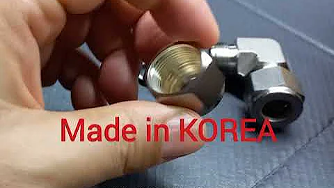 Union Elbow : HJ-GK Fitting(Compression Tube Fitting) #compressionfittings  #union #elbow #korea