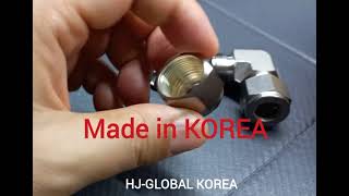 Union Elbow : HJ-GK Fitting(Compression Tube Fitting) #compressionfittings  #union #elbow #korea