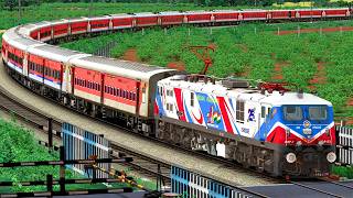 TRAIN CROSSING HIGH SPEED IN RAIL GATE | BUMPY RAILROAD | Train Simulator | Railwork | NTG GAMING screenshot 5