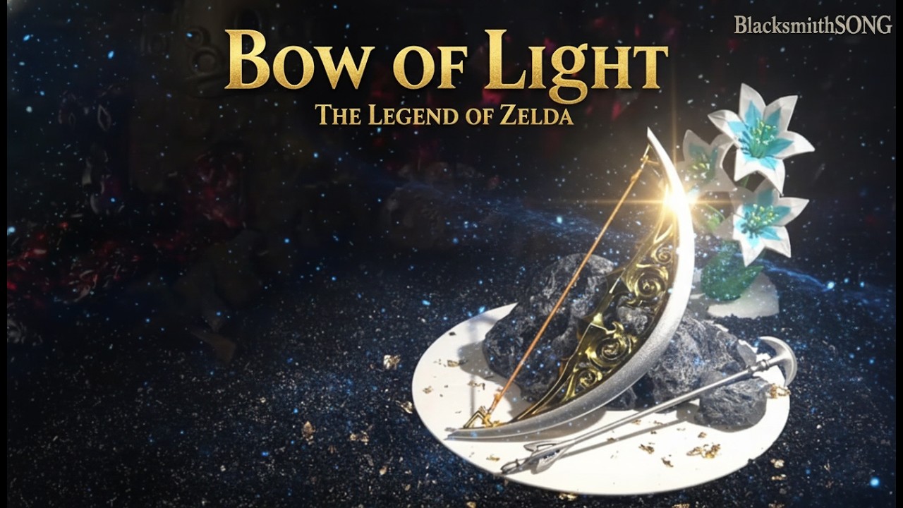 Bow of Light Replica – 15cm Die-Cast Metal Bow | The Circle of Light — video still from the handmade miniature scene