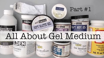 Beginners Mixed Media- All About Gel Medium Part 1- HOW TO GET STARTED? WHAT IS Gel Medium?