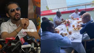 KAULI YA MO DEWJI KUHUSU PICHA YA HAJI MANARA NA VIONGOZI WA YANGA (GSM & HERSI)