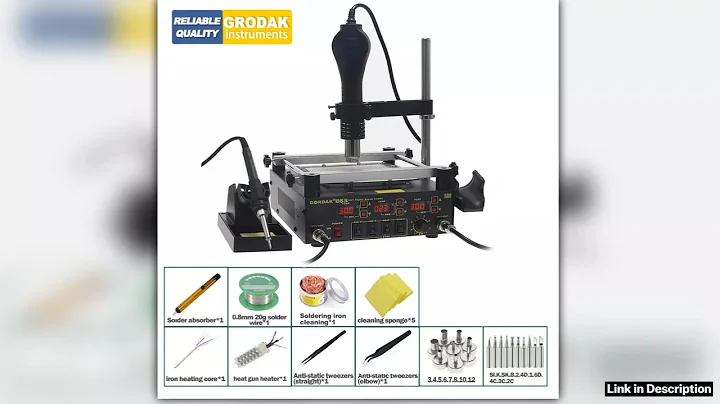 100 Original GORDAK 863 3 in 1 Welding Station Hot Air Rework Station Preheating Station For