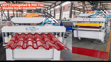 metal roofing sheet roll forming machine | double layer roll forming machine