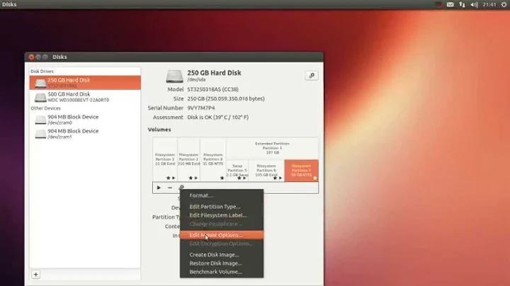 Easy way to Mount Partition Automatically on Start Up in Ubuntu 13.04 Raring Ringtail