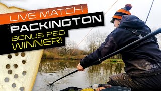 Live Match Fishing: Packington Fishery (Bonus Peg Winner!)