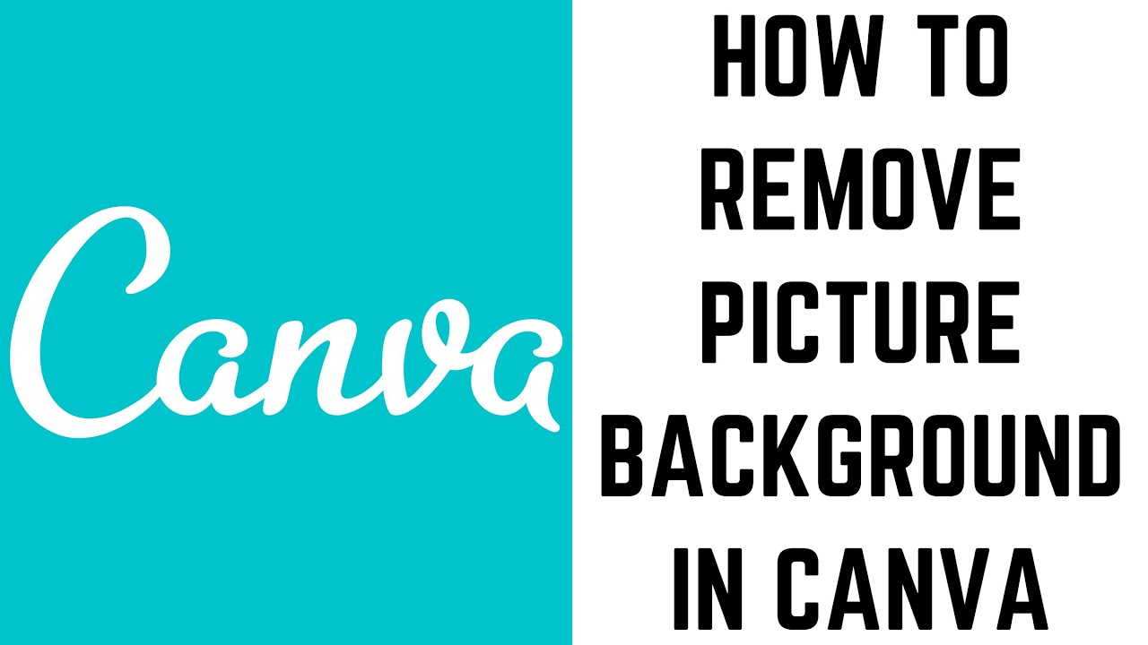 How to Remove Picture Background in Canva - YouTube