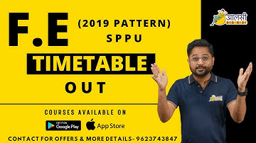 F.E 2019 Pattern Timetable Released 🆘 | Pune University | #sppu |Aalsi Engineer| Rounak sir