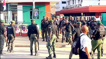 Tension At PDP Headquarters: Police Take Over Secretariat As Makinde & Wike Group Hold NEC Meeting