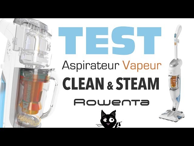 Nettoyeur Vapeur Aspirateur Clean & Steam Revolution 2 en 1 RY7777WH  ROWENTA : l'aspirateur vapeur à Prix Carrefour