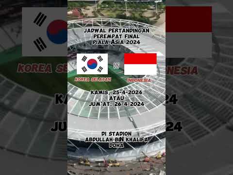 Jadwal Piala Asia 2024 Qatar Korea Selatan VS Indonesia #sepakbolaindonesia #timnastv #asianfootball