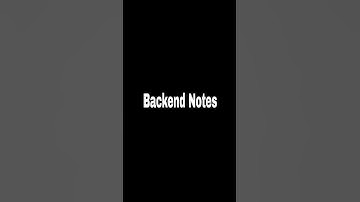 Backend Notes #trending #coding #shortsvideo #shortviral #backend #notes