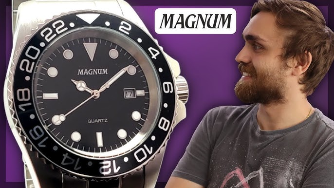 Relógio Magnum Masculino Prata Calendário Aço Inox MA32934T