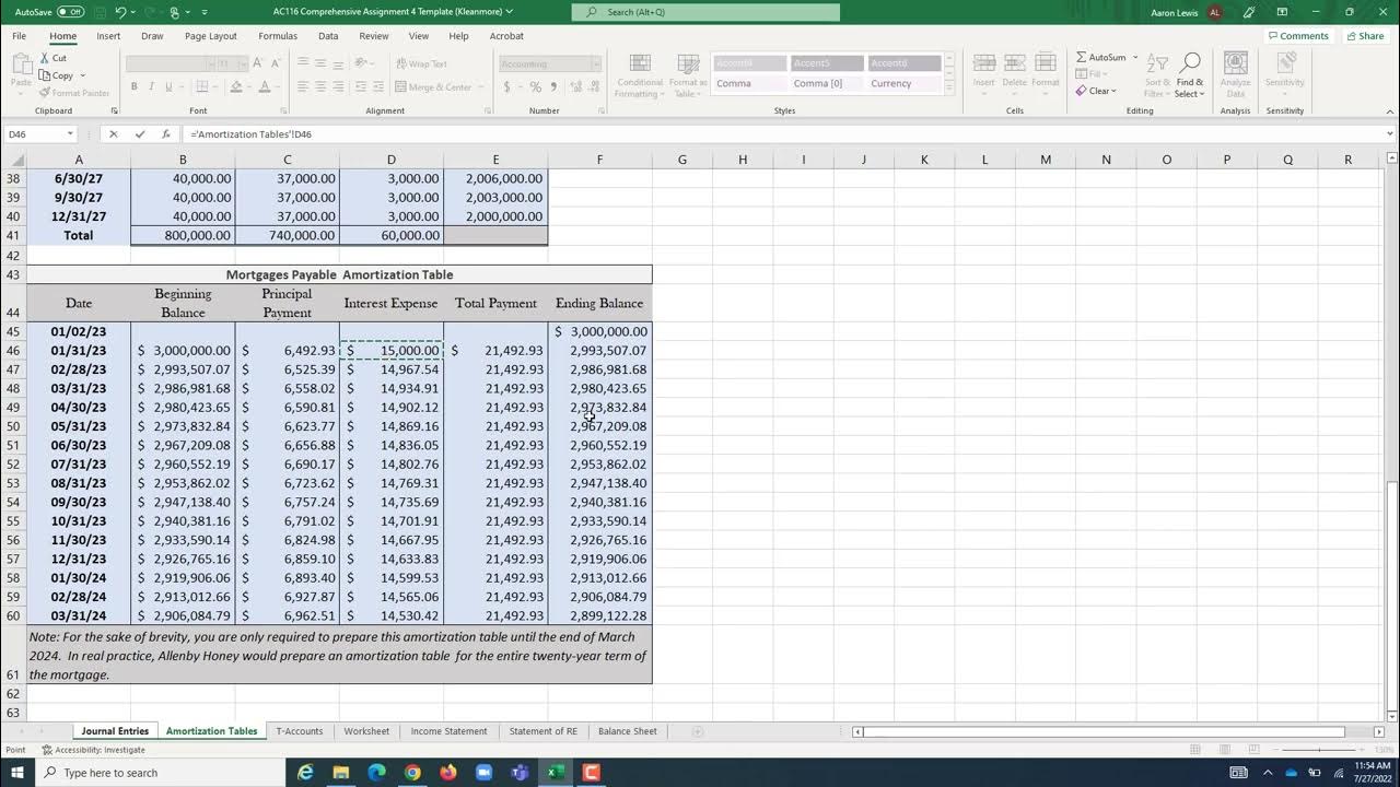 AC116 Comprehensive Assignment 4 Example Problem Part Three - YouTube