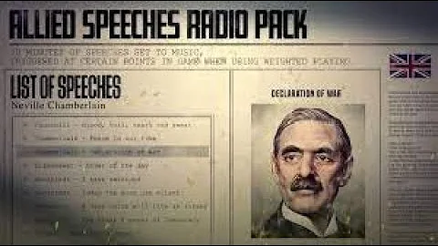 TRADUCCIÓN Español: HOI 4  ALIADOS: Neville Chamberlain - Declaración de guerra