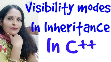 Visibility mode in inheritance| c++ classes for class 12