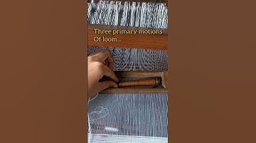 🎗The three primary motions of the loom in plain weave. #weaving #primarymotion #aishwaryadoss