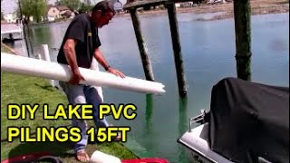 Install PVC Boat Pilings for $170