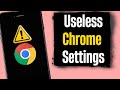 3 Chrome Settings You MUST Turn Off Now! (They Slow Down Your Phone)