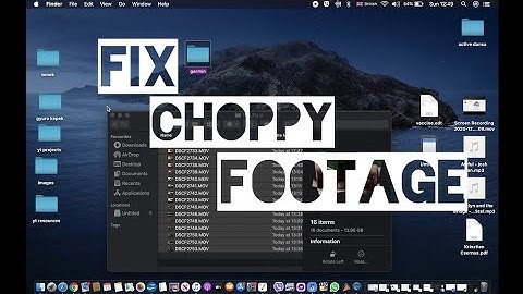 How to fix Choppy laggy videos on MacBook pro. Fixing jerky files to playback smoothly.
