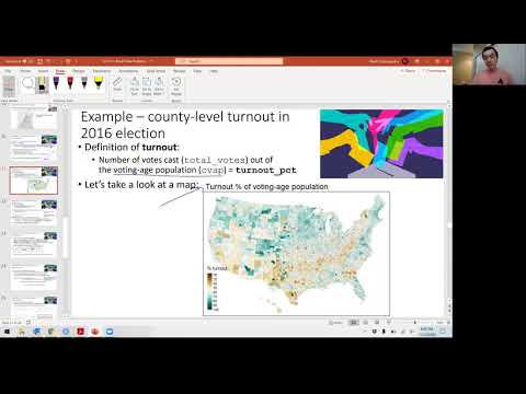 Spatial CAR model for election turnout