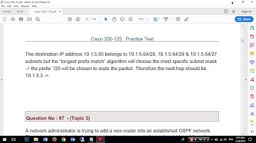 CCNA v3 200-125 Dumps, CCNA exam Questions and Answers pdf