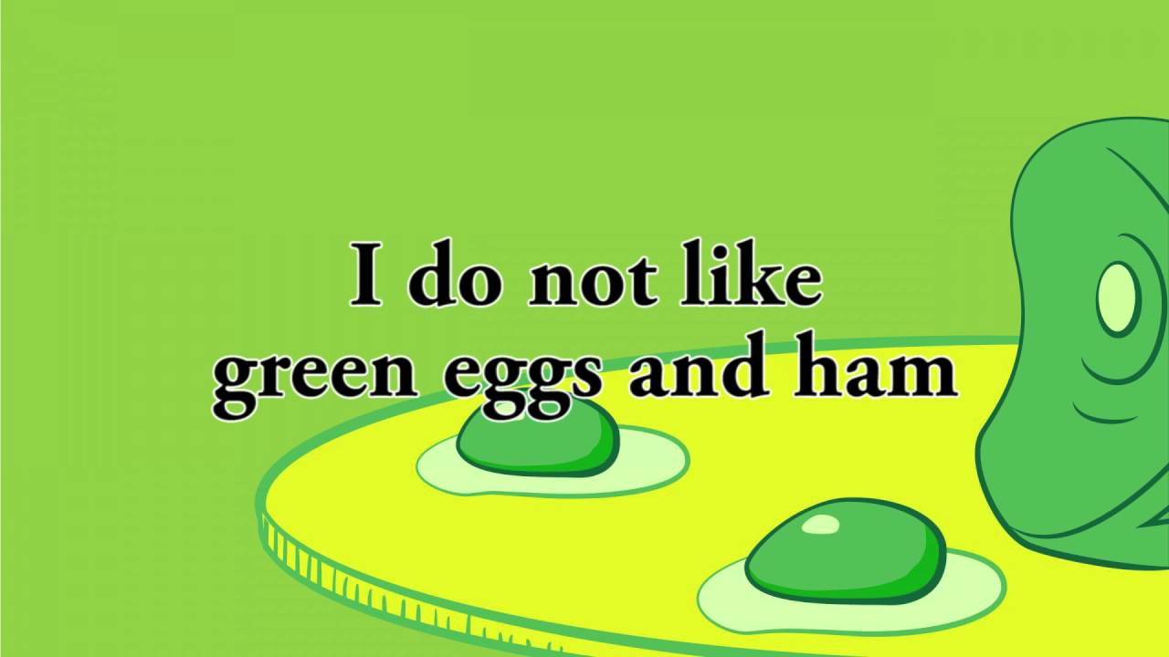 Green Eggs And Ham Youtube