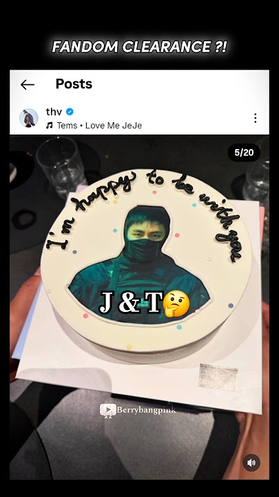 Have you guys noticed something?👀💕 the cake🎂What do u guys think? THV IG POST #ig #btsv #shorts #bts