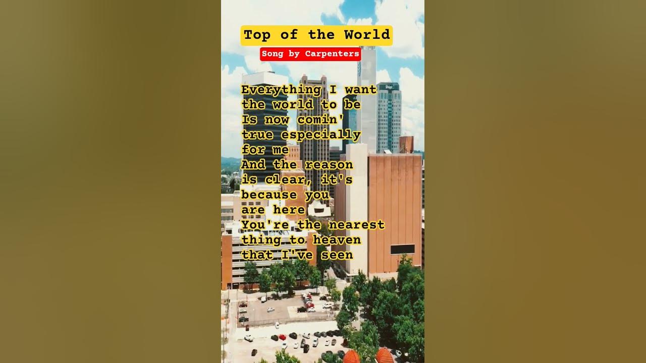 Top of the World Song by Carpenters #songlyrics #music