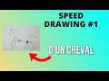 Je dessine un cheval  speed drawing 1