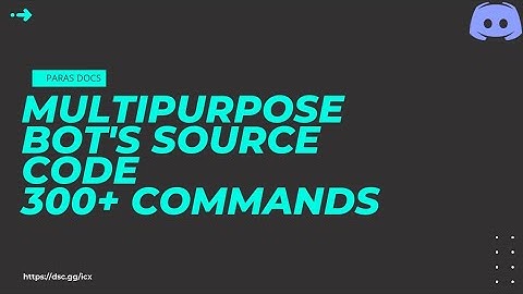 DISCORD MULTIPURPOSE BOT